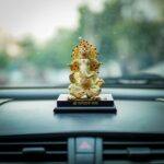 Resin Ganesha Idol White 3.2 Inch - Image 3