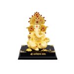 Resin Ganesha Idol White 3.2 Inch - Image 4