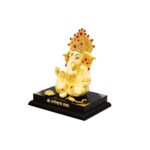 Resin Ganesha Idol White 3.2 Inch - Image 5