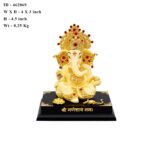 Resin Ganesha Idol White 3.2 Inch - Image 7
