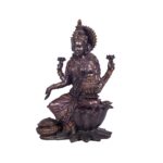 Bronze Finish Resin Maa Lakshmi Murti 7 Inch - Image 3