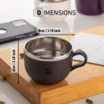 Plastic & Stainless Steel Tea Cup 250 ml