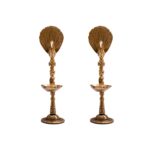 Peacock Pair Diya Lamp