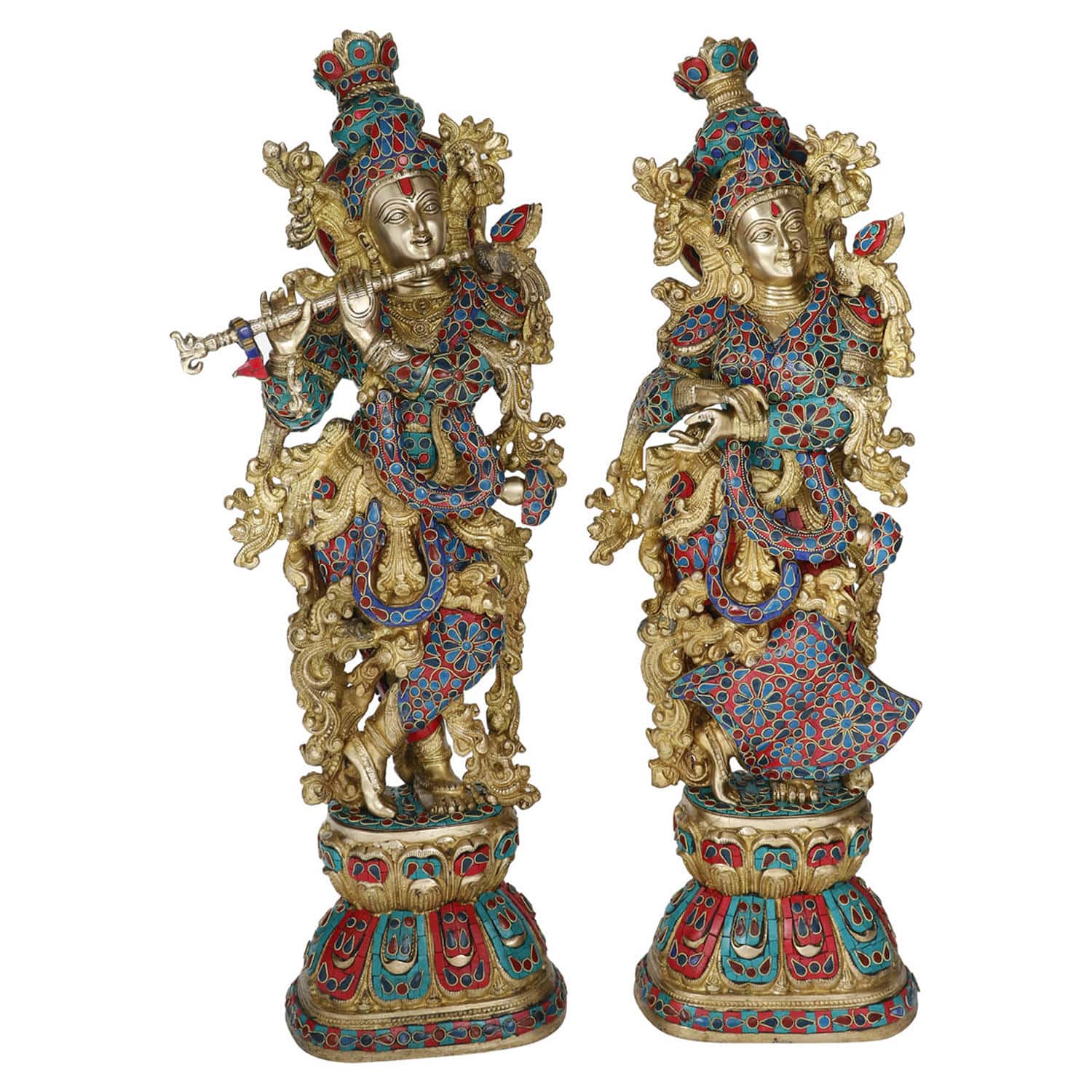 459804 Radha Krishna Idol