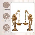 Brass Bird Diya Pair 8.5 Inch - Image 9