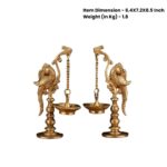 Brass Bird Diya Pair 8.5 Inch - Image 8
