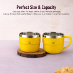 Tea Cups Set 150ml Yellow - Image 2