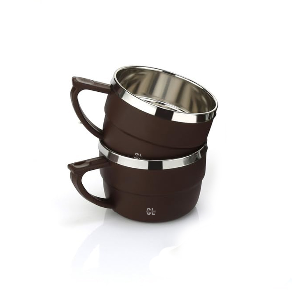 CL-006-PL-COMUG-006_2.jpg Tea Cups Set 150ml Brown - Image 1