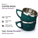 Tea Cups Set 150ml Green - Image 4