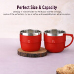 Tea Cups Set 150ml Red - Image 2