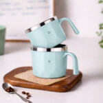 L Shape Coffee Mug 100 ML Aqua Green - Image 3