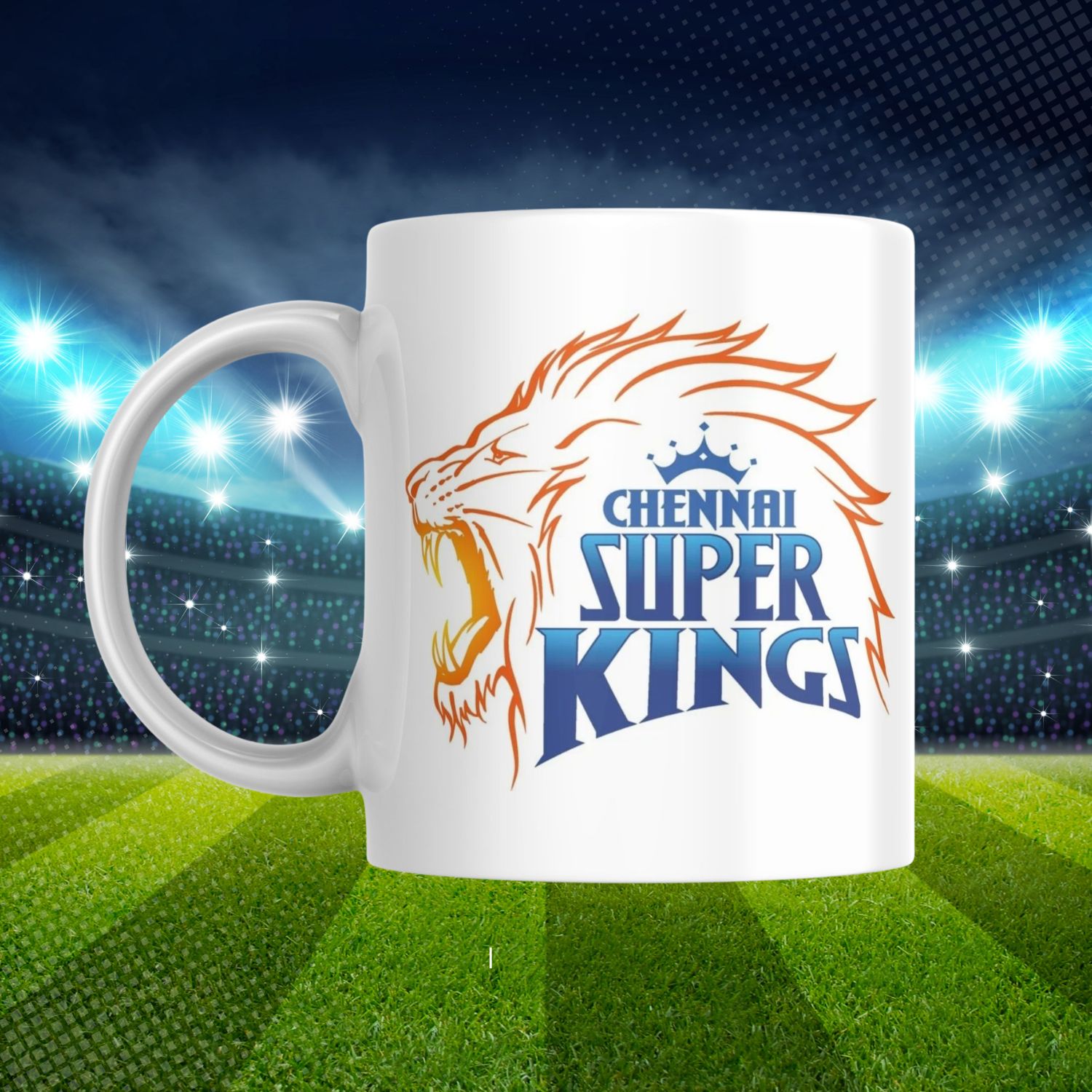 CL-014-CG-COMUG-CSK_1 Craftlayout Chennai Super Kings(CSK) IPL Printed Coffee Mug 350 ml - Image 1
