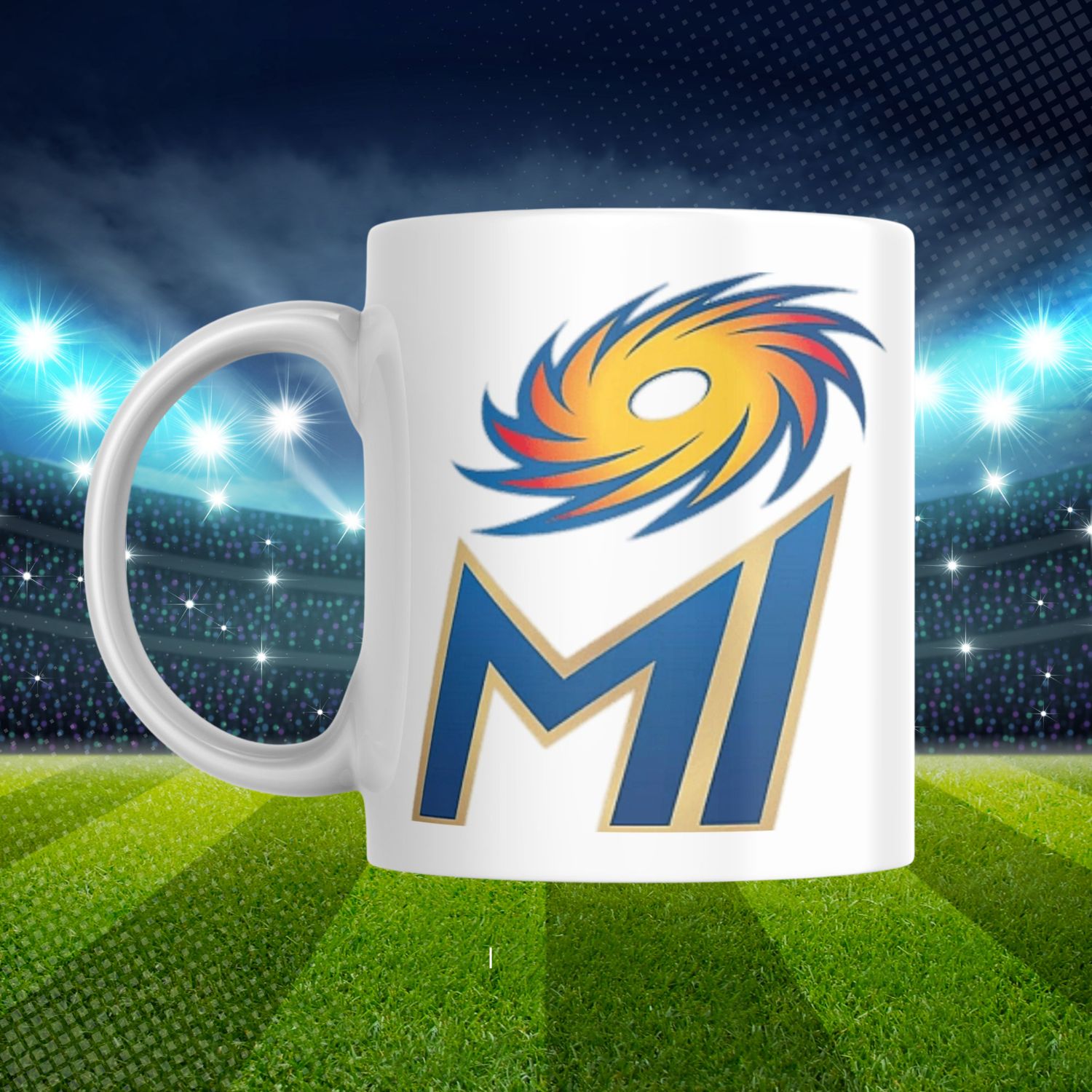 CL-014-CG-COMUG-MI_1 Craftlayout Mumbai Indians(MI) IPL Printed Coffee Mug 350 ml - Image 1