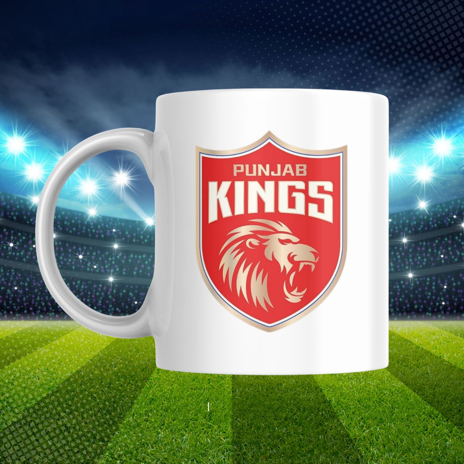 CL-014-CG-COMUG-PK_1 Craftlayout Punjab Kings(PK) IPL Printed Coffee Mug 350 ml - Image 1