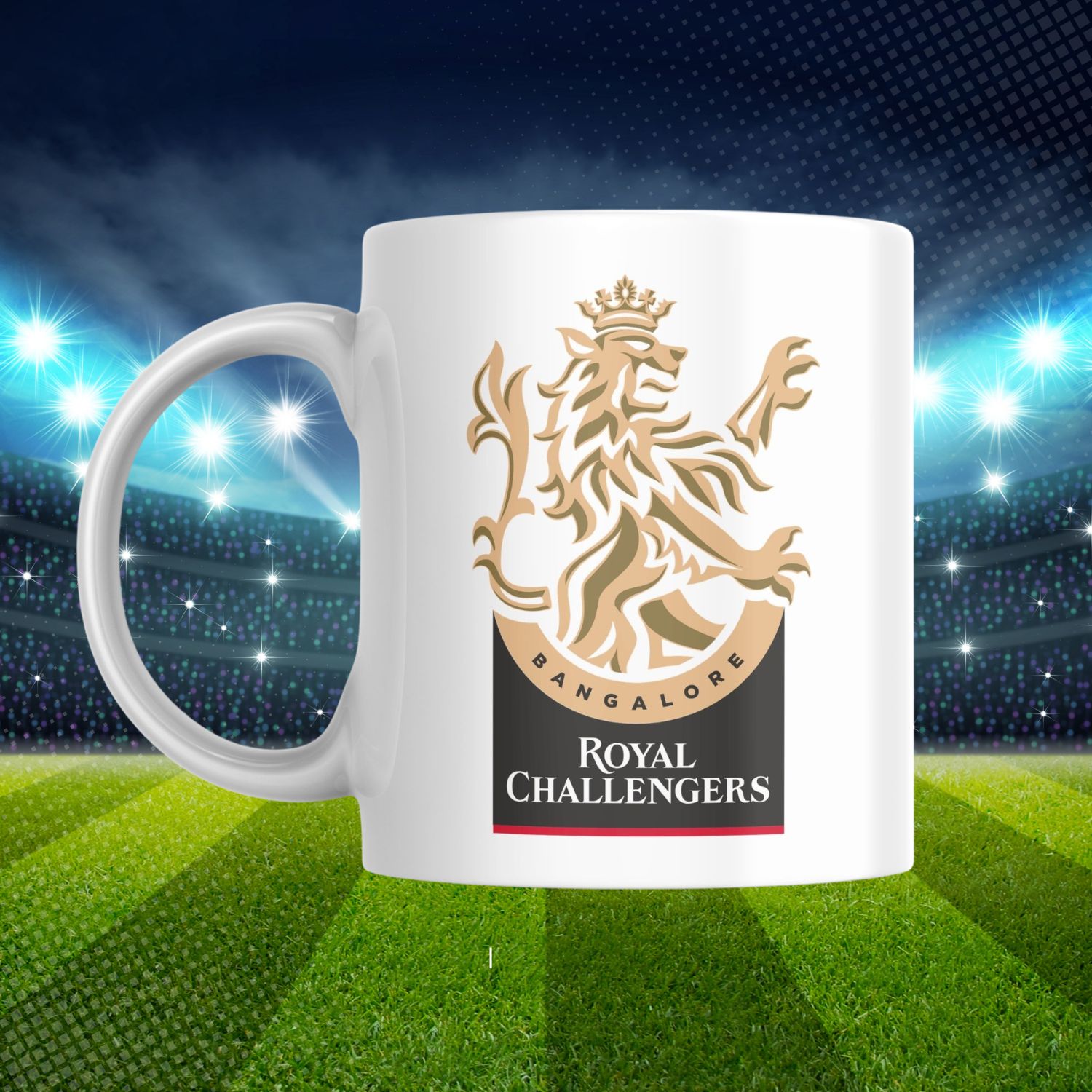 CL-014-CG-COMUG-RCB_1 Craftlayout Royal Challengers Bengaluru(RCB) IPL Printed Coffee Mug 350 ml - Image 1