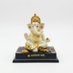 Craftlayout Decorative Ganesha Idol For Home Décor Car Dashboard 4 Inch - Image 3