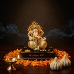 Craftlayout Decorative Ganesha Idol For Home Décor Car Dashboard 4.25 Inch