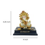 Craftlayout Decorative Ganesha Idol For Home Décor Car Dashboard 4.25 Inch - Image 5