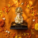 Craftlayout 4.5 Inch Decorative Ganesha Idol For Home Décor Car dashboard - Image 4