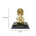 Craftlayout 4.5 Inch Decorative Ganesha Idol For Home Décor Car dashboard - Image 5