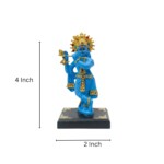 Craftlayout Decorative Krishna Idol For Home Décor Car Dashboard 4 Inch - Image 5