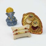 Rakhi Set with Ganesha Product Designer Traditional Festive Handcrafted Style - Image 4