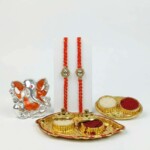 Rakhi Set with Ganesha Product Beautiful Stylish Classic Elegant Collection - Image 4