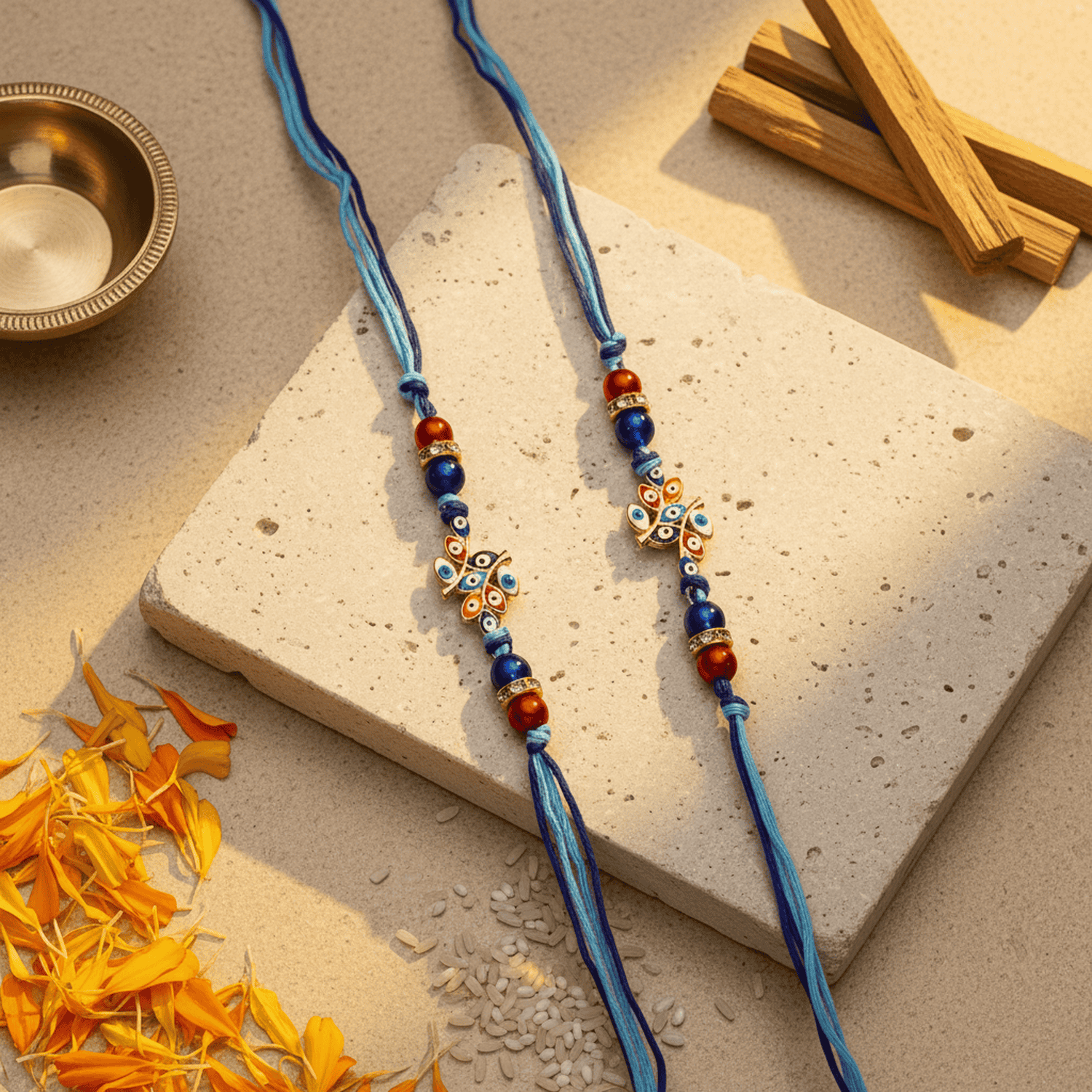 CL-RA-DR-017_1.png Unique Bhaiya Rakhi Set for Brother Gift Artisan - Image 1