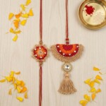 Rakhi Set with Ganesha Product Traditional Festive Handcrafted Unique Collection - Image 2