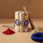 Rakhi Set with Ganesha Product Festive Handcrafted Unique Beautiful Style - Image 5