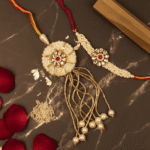 Elegant Lumba Rakhi Set for Bhabhi Gift Modern - Image 3