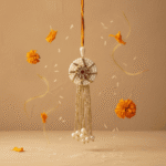 Elegant Lumba Rakhi Set for Bhabhi Gift Modern - Image 4