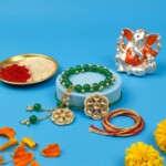 Rakhi Set with Ganesha Product Elegant Premium Designer Traditional Style