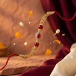 Stylish Lumba Rakhi Set for Bhabhi Gift Charming - Image 3
