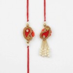 Rakhi Set with Ganesha Product Unique Beautiful Stylish Classic Style - Image 4
