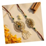 Unique Lumba Rakhi Set for Bhabhi Gift Artisan - Image 5