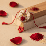 Shining Lumba Rakhi Set for Bhabhi Gift Decor - Image 2