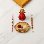Rakhi Set with Ganesha Product Handcrafted Unique Beautiful Stylish Gift - Image 2
