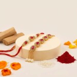 Rakhi Set with Ganesha Product Handcrafted Unique Beautiful Stylish Gift - Image 4