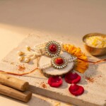 Festive Lumba Rakhi Set for Bhabhi Gift Artisan