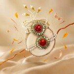 Festive Lumba Rakhi Set for Bhabhi Gift Artisan - Image 3