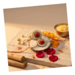 Festive Lumba Rakhi Set for Bhabhi Gift Artisan - Image 5