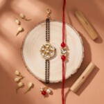 Beautiful Lumba Rakhi Set for Bhabhi Gift Decor
