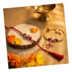 Luxury Lumba Rakhi Set for Bhabhi Gift Handcrafted - Image 5