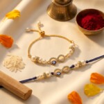 Premium Lumba Rakhi Set for Bhabhi Gift Premium