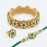 Royal Lumba Rakhi Set for Bhabhi Gift Stylish - Image 3
