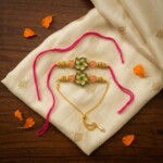 Luxury Lumba Rakhi Set for Bhabhi Gift Handcrafted - Image 2
