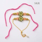 Luxury Lumba Rakhi Set for Bhabhi Gift Handcrafted - Image 3