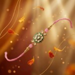 Luxury Lumba Rakhi Set for Bhabhi Gift Handcrafted - Image 4