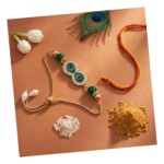 Deluxe Lumba Rakhi Set for Bhabhi Gift Charming - Image 4